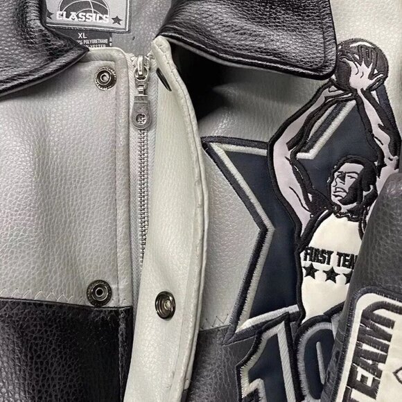 Raw Blue CLASSICS Bomber Jacket XL Men's 90's 80's NBA NHL basketball RA… - Picture 12 of 16